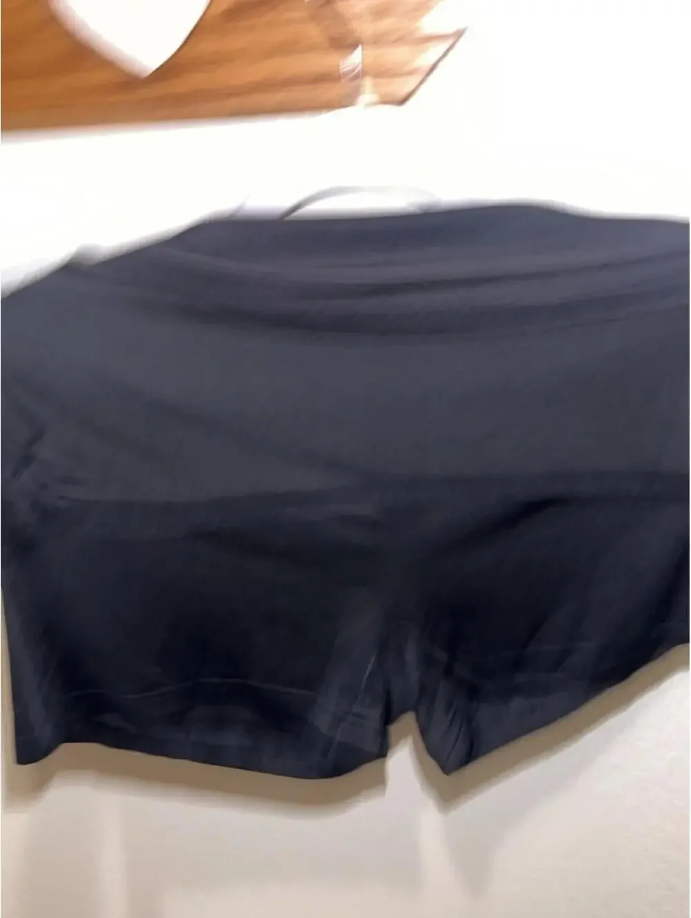 Black mini skirt with short built in!
